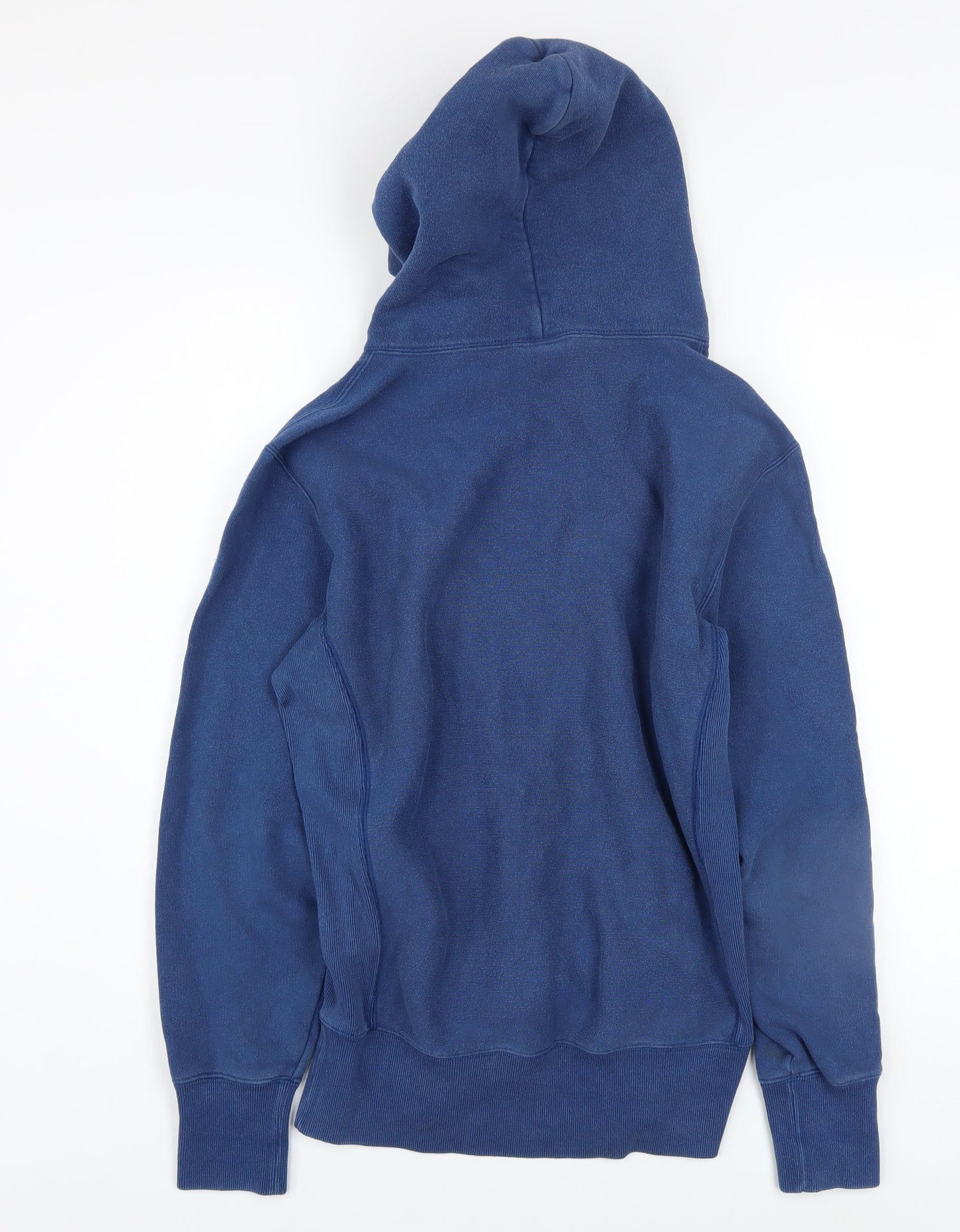 Champion Men's Blue Small Reverse Weave Pullover Hoodie