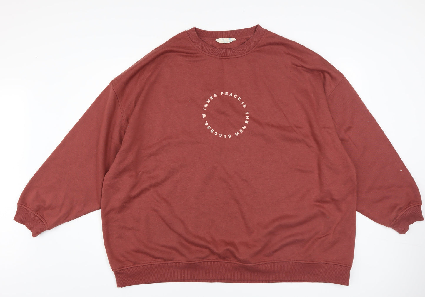 Primark Women’s Brown XL Pullover Sweatshirt with Graphic Print