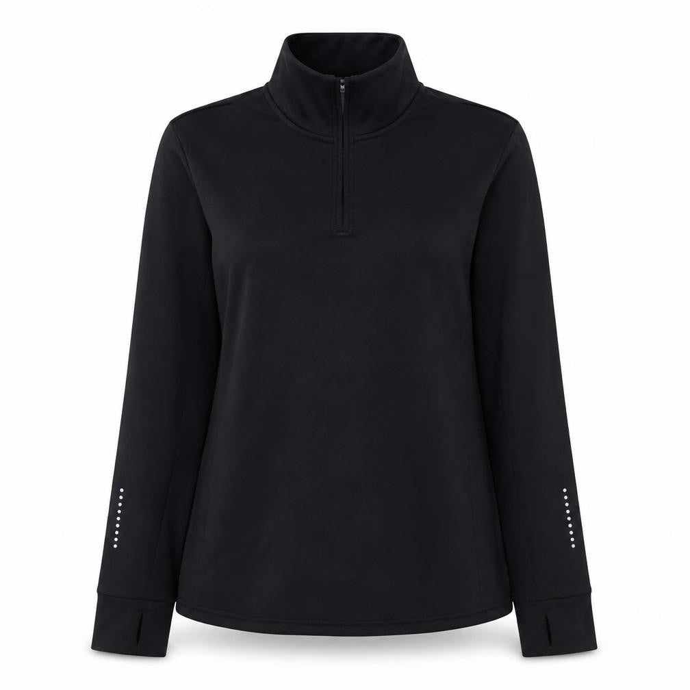 Mountain Warehouse Women Black Size 14 1/4 Zip Activewear Jacket