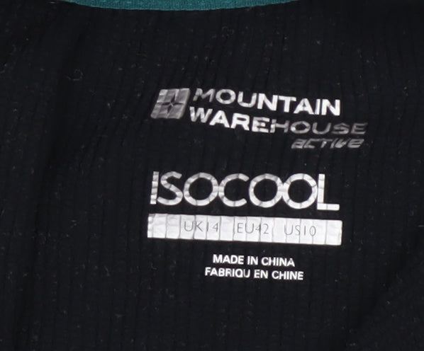 Mountain Warehouse Women Black Size 14 1/4 Zip Activewear Jacket
