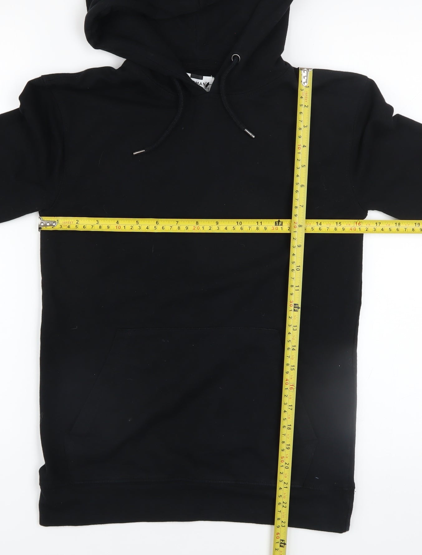 Topman Men’s Black Pullover Hoodie Size S Regular Fit