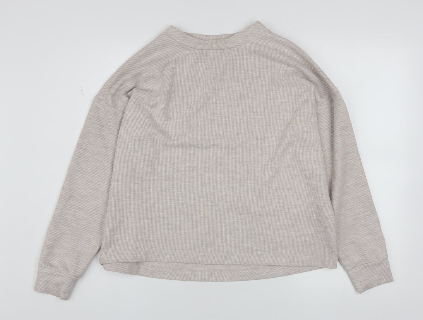 River Island Women’s Beige Relaxed Sweatshirt XS Cotton Blend