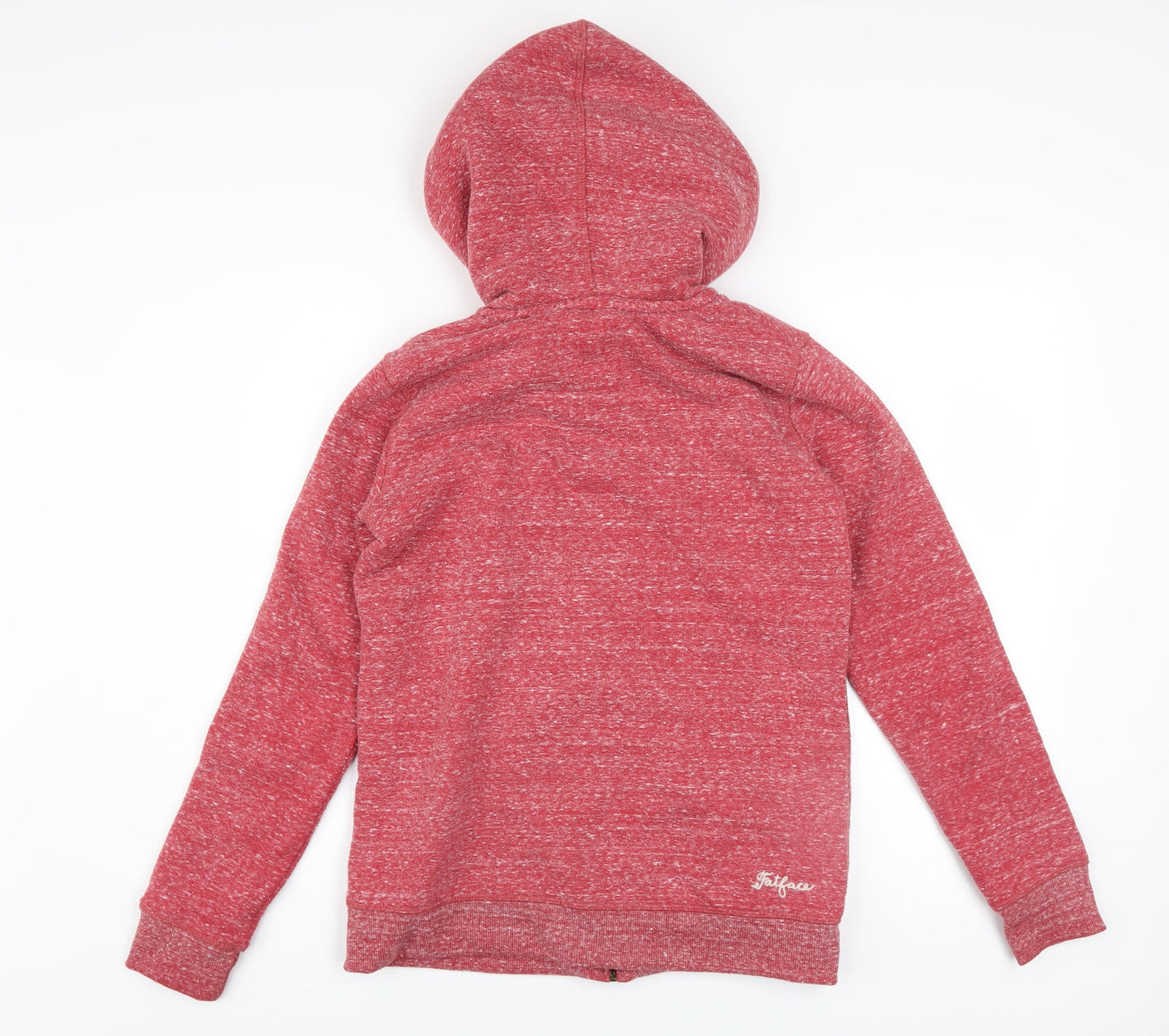 FatFace Women Red Full Zip Hoodie Sherpa Lined Size 8