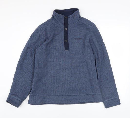 Craghoppers Men's Blue Henley Fleece Sweatshirt Size S
