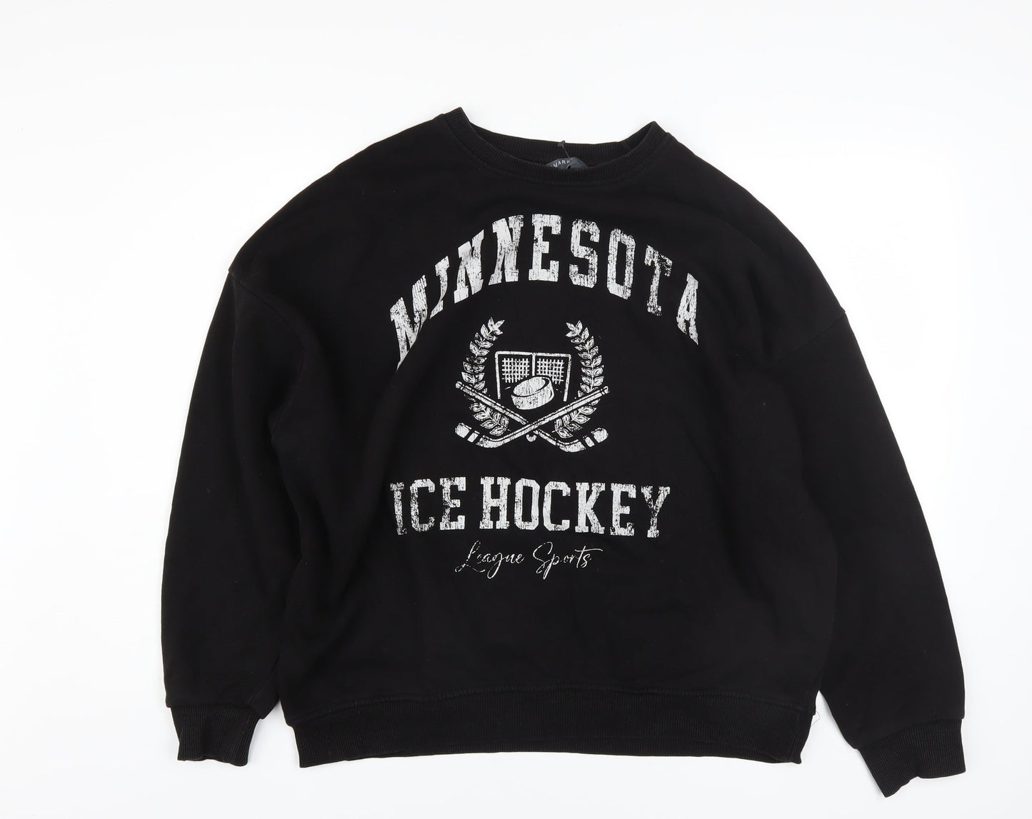 Primark Women's Black Minnesota Ice Hockey Pullover Sweatshirt Size S