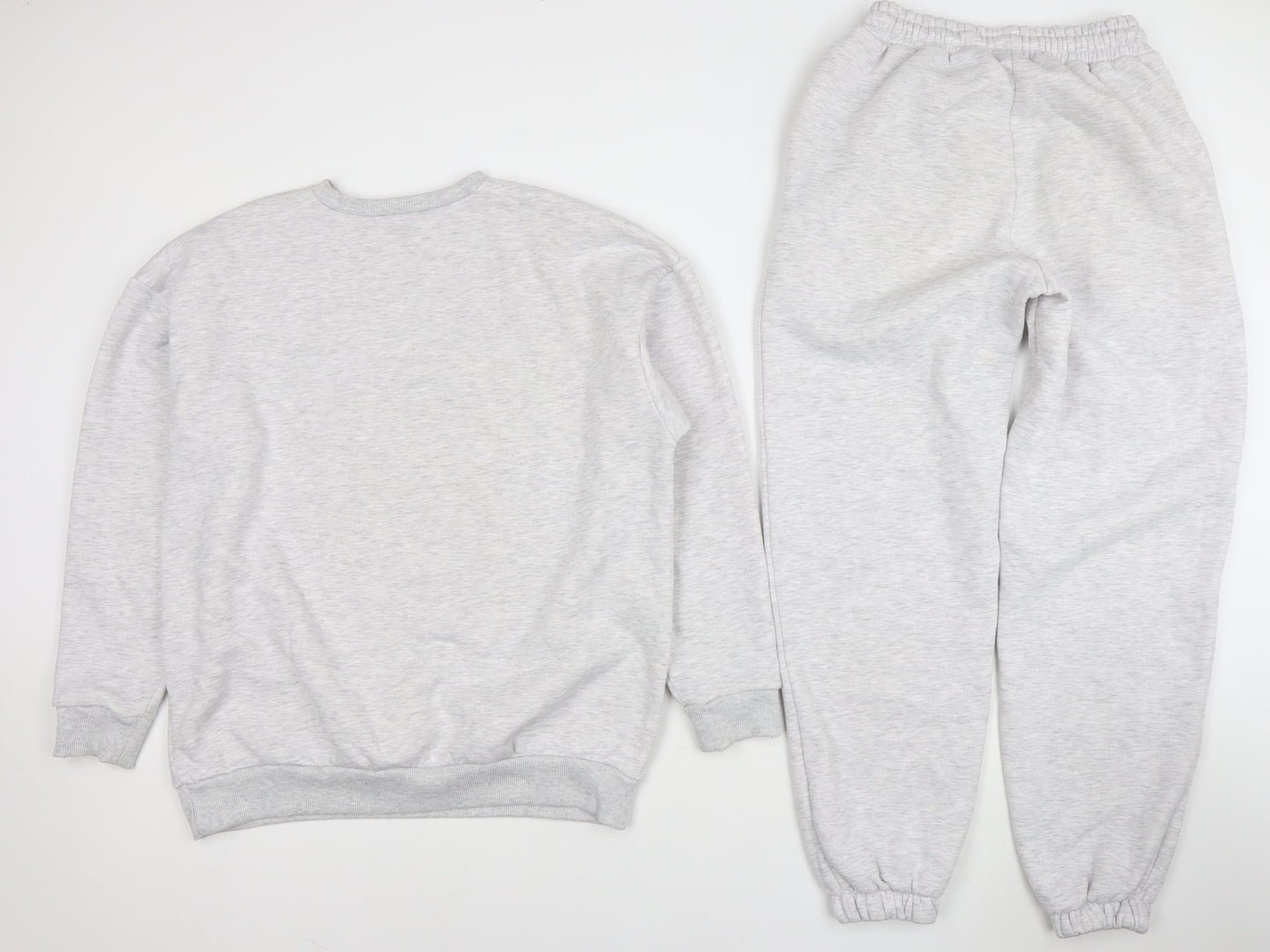 Boohoo Women Grey XS Fleece Tracksuit Set Wardrobe Essentials