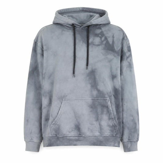Primark Womens Grey Tie Dye Pullover Hoodie Size S Cotton Blend