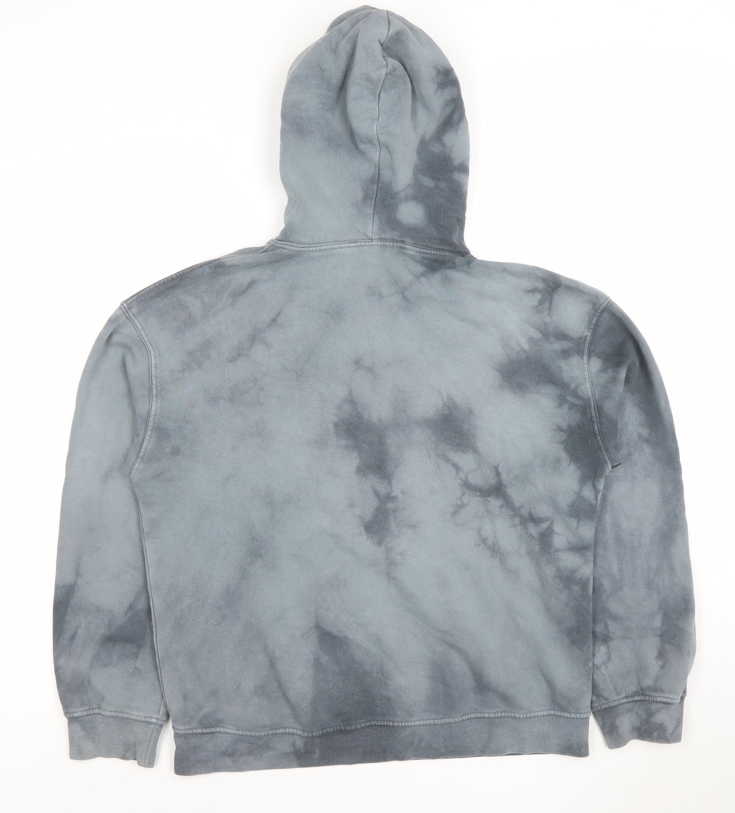 Primark Womens Grey Tie Dye Pullover Hoodie Size S Cotton Blend