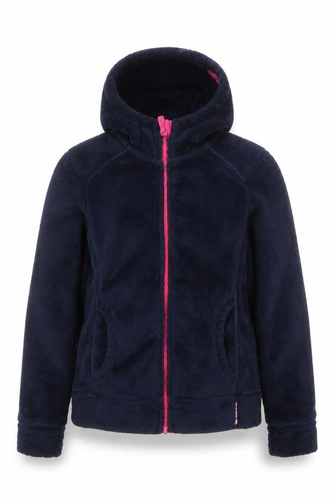 Decathlon Girls Blue Fleece Full Zip Hooded Winter Jacket - 12 Years
