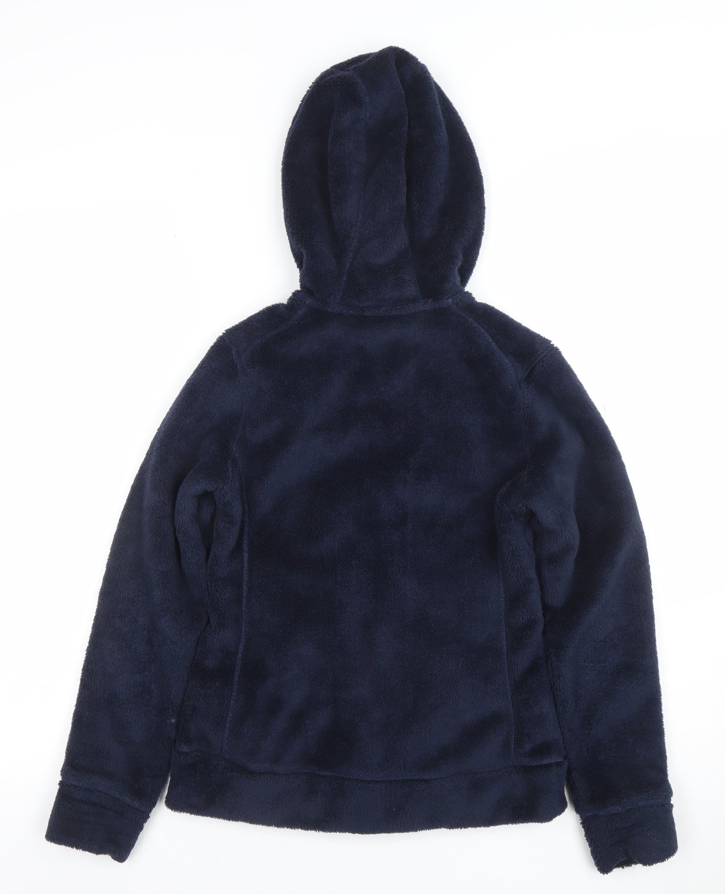 Decathlon Girls Blue Fleece Full Zip Hooded Winter Jacket - 12 Years