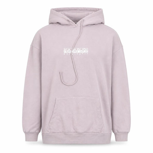 Napapijri Women's Pink Pullover Hoodie Cotton Blend Size S