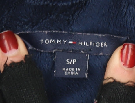 Tommy Hilfiger Women’s Navy Full Zip Hoodie Size Small Fleece Lined
