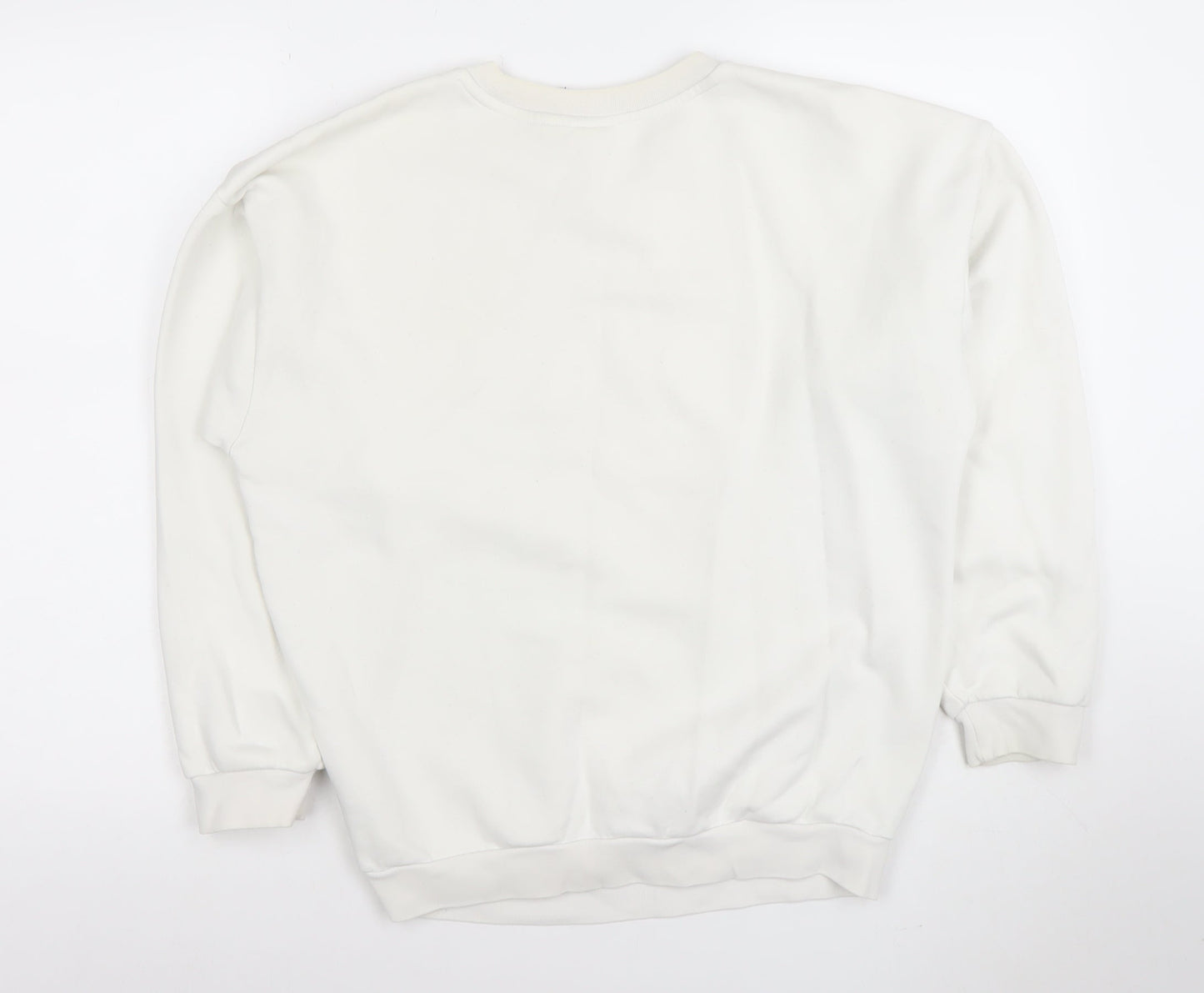 Adidas Women’s Ivory Crew Neck Pullover Sweatshirt XS Relaxed Fit