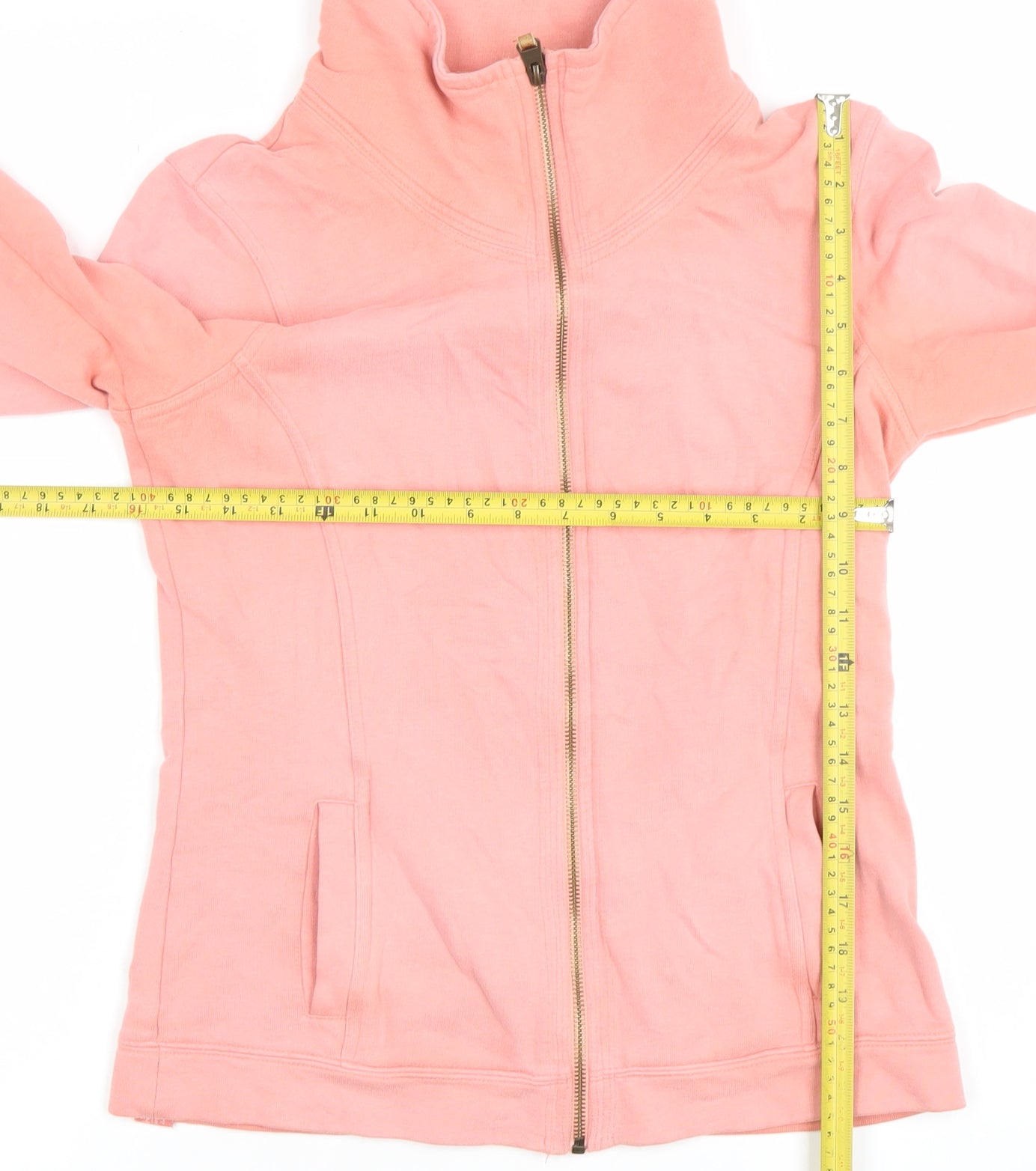 Fat Face Women Pink Size 8 Full Zip Hoodie Sweatshirt Cotton Blend