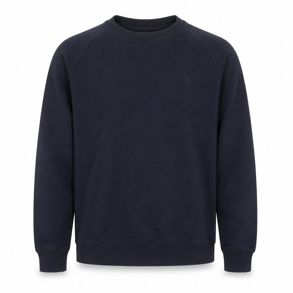 French Connection Men’s Black XL Crew Neck Cotton Sweatshirt