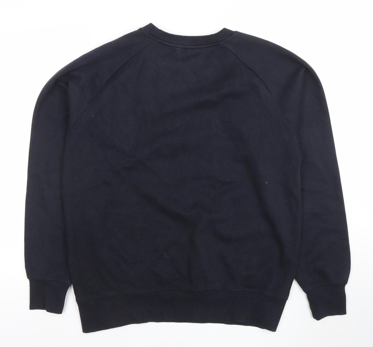 French Connection Men’s Black XL Crew Neck Cotton Sweatshirt