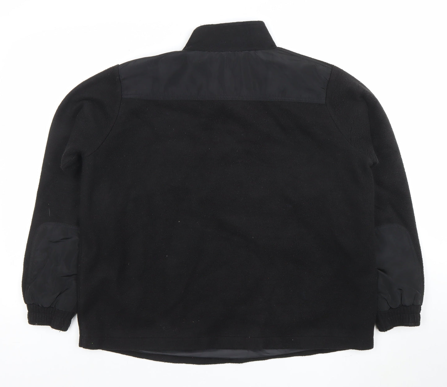 PrettyLittleThing Womens Black Size 6 Fleece 1/4 Zip Pullover Sweatshirt