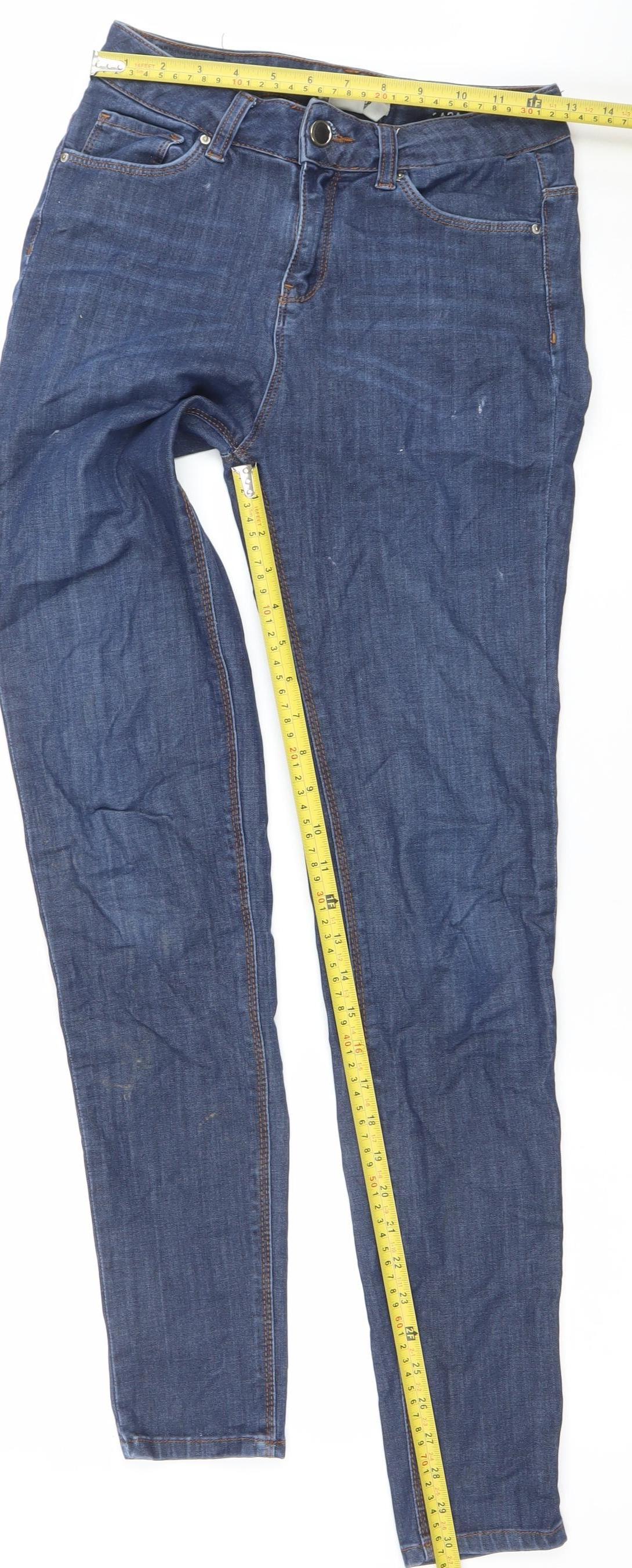 Castro Jeans Women's Blue Slim Fit Stretch Denim Skinny Jeans Size 8