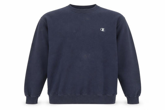 Champion Men's Blue Crew Neck Pullover Sweatshirt L Regular Fit