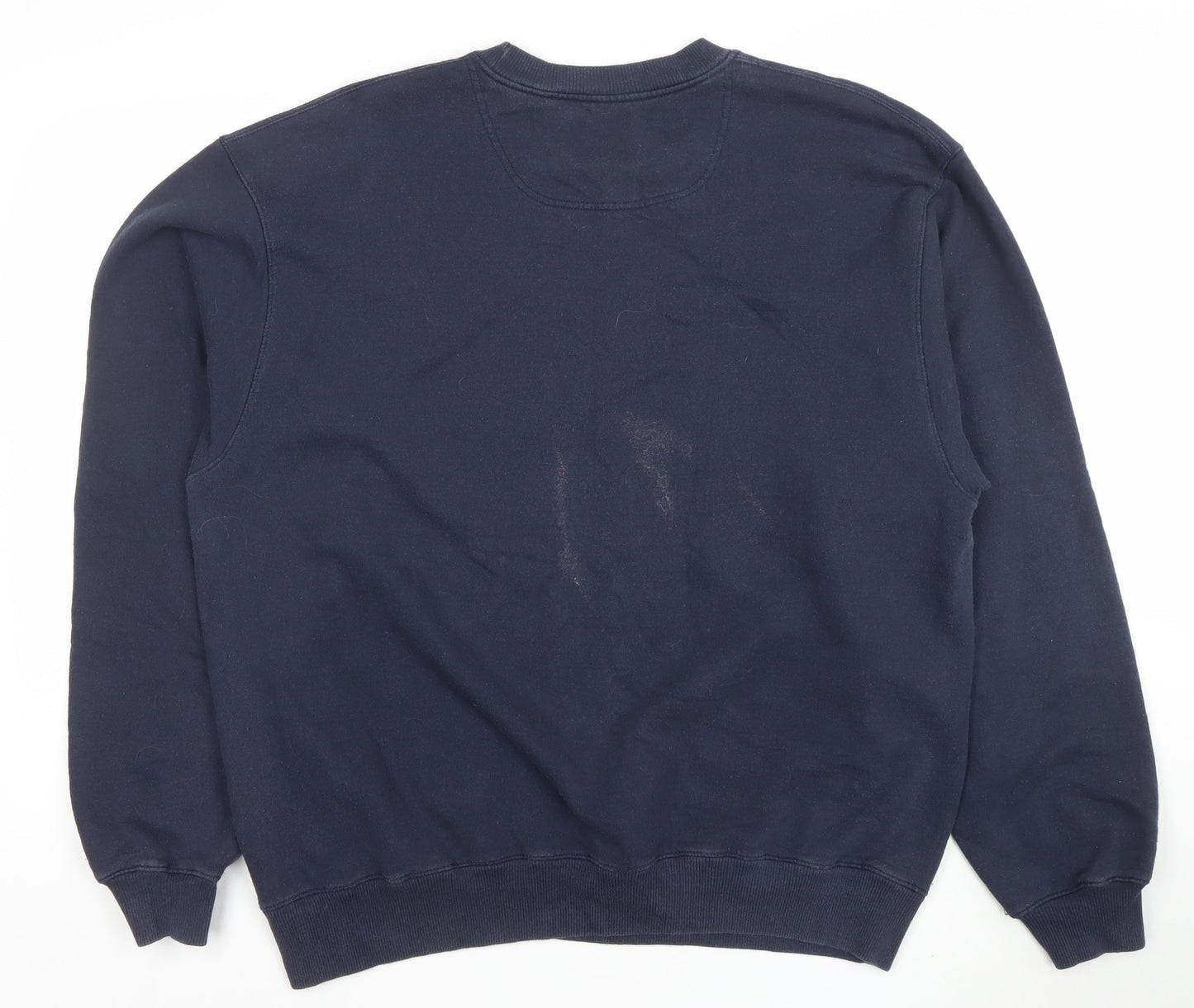 Champion Men's Blue Crew Neck Pullover Sweatshirt L Regular Fit