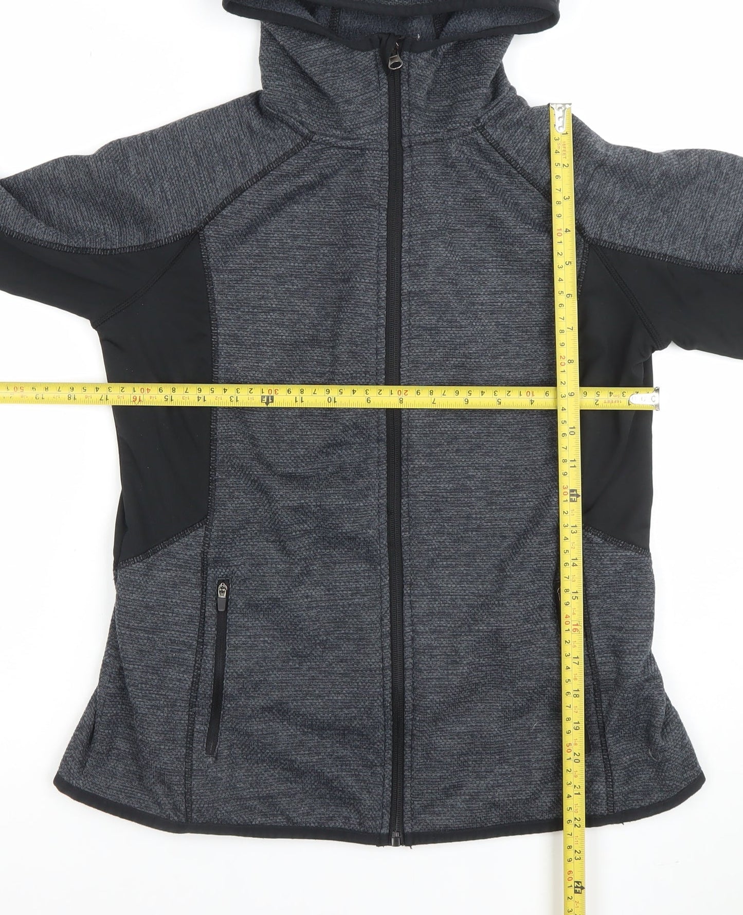 St. Bernard Women's Grey Softshell Hooded Jacket Size 14
