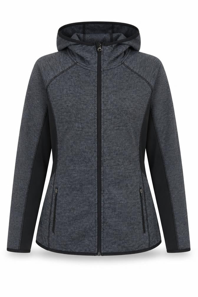 St Bernard Women's Grey Softshell Hooded Jacket Size 14