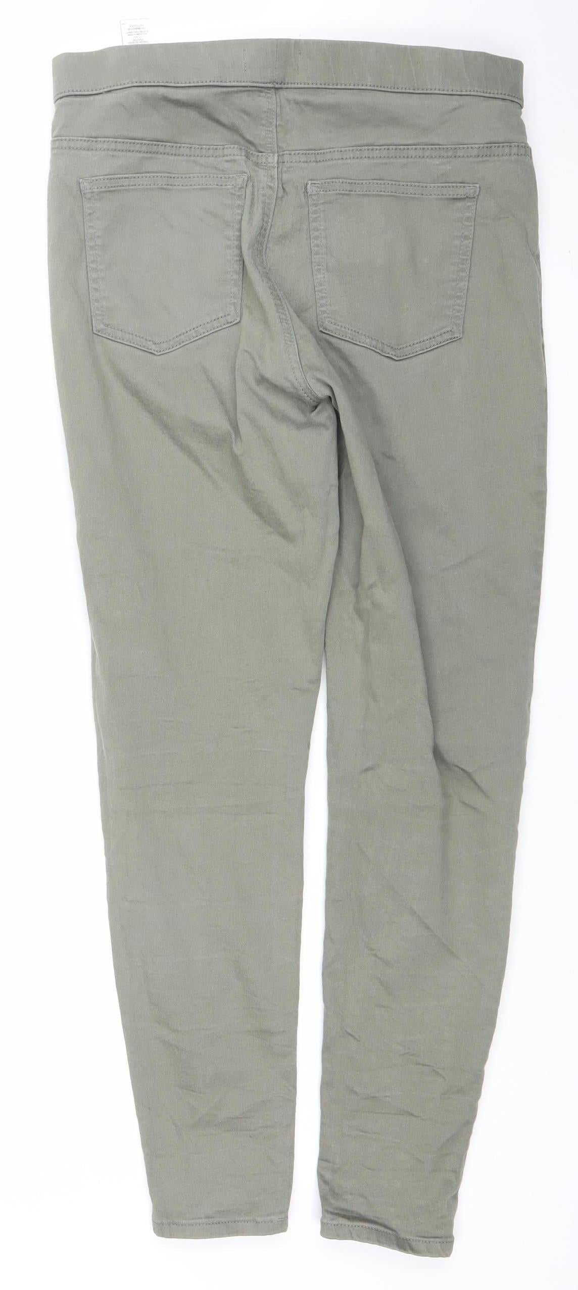 Marks and Spencer Womens Green Size 12 Skinny Stretch Jeans