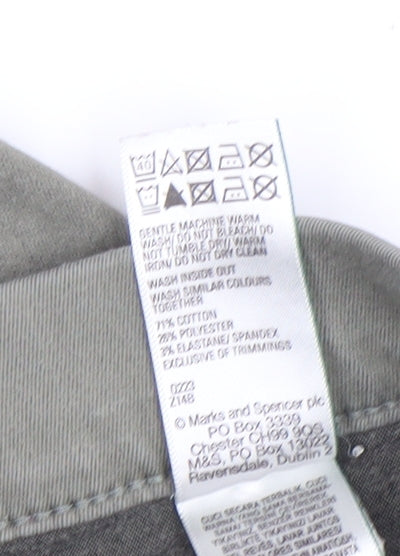 Marks and Spencer Womens Green Size 12 Skinny Stretch Jeans