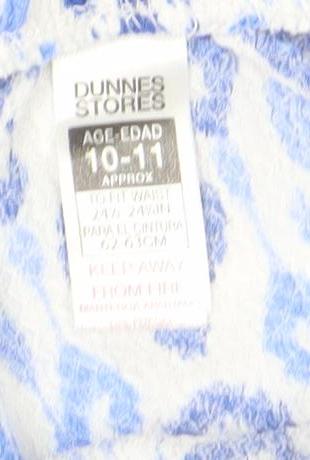 Dunnes Stores Girls Blue Geometric Ruffle Cotton Skirt 10-11 Years