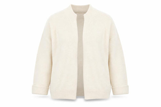 Wallis Women Beige Knit 3/4 Sleeve V-Neck Open Cardigan Size S