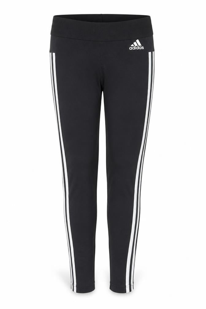 Adidas Womens Black Size 10 Slim Fit Side Stripe Active Leggings