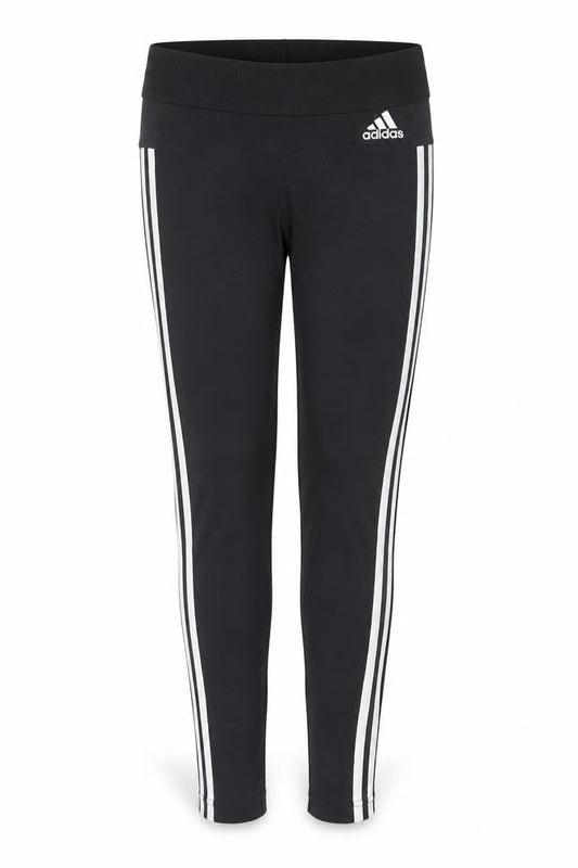 Adidas Womens Black Size 10 Slim Fit Side Stripe Active Leggings