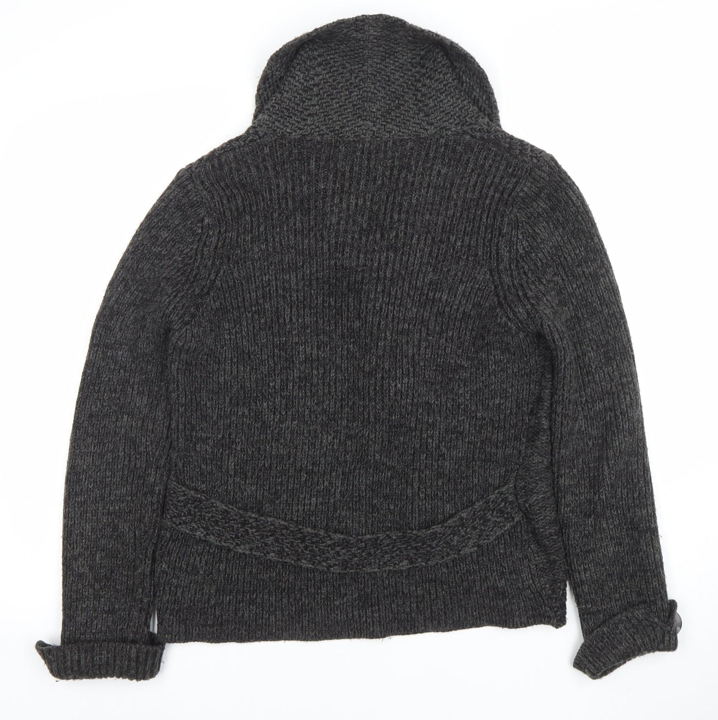 Marks & Spencer Women’s Grey Chunky Knit Cardigan Size 12 Long Sleeve