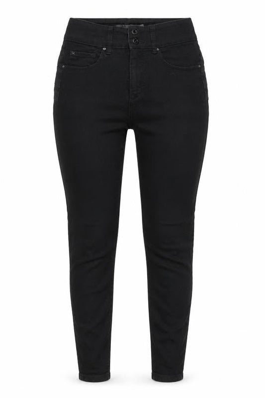 Salsa Women’s Black Skinny Jeans Size 12 Regular Fit Mid Rise