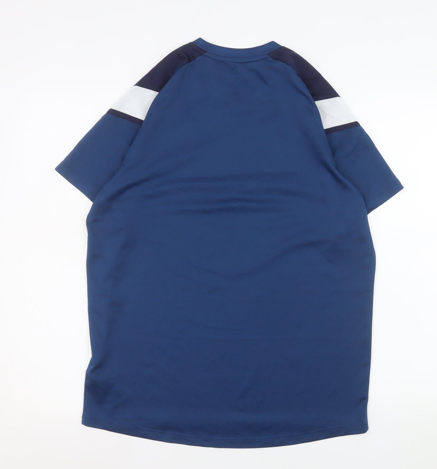 Umbro Men Blue Raglan Short Sleeve Football Jersey T-Shirt Size L