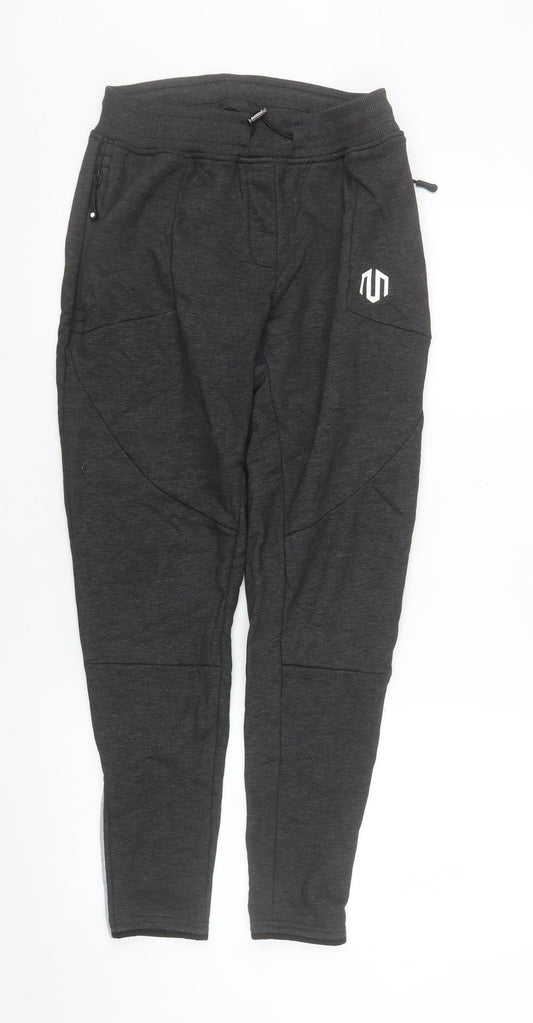 Morotai Men's Grey Slim Fit Jogger Trousers Size M