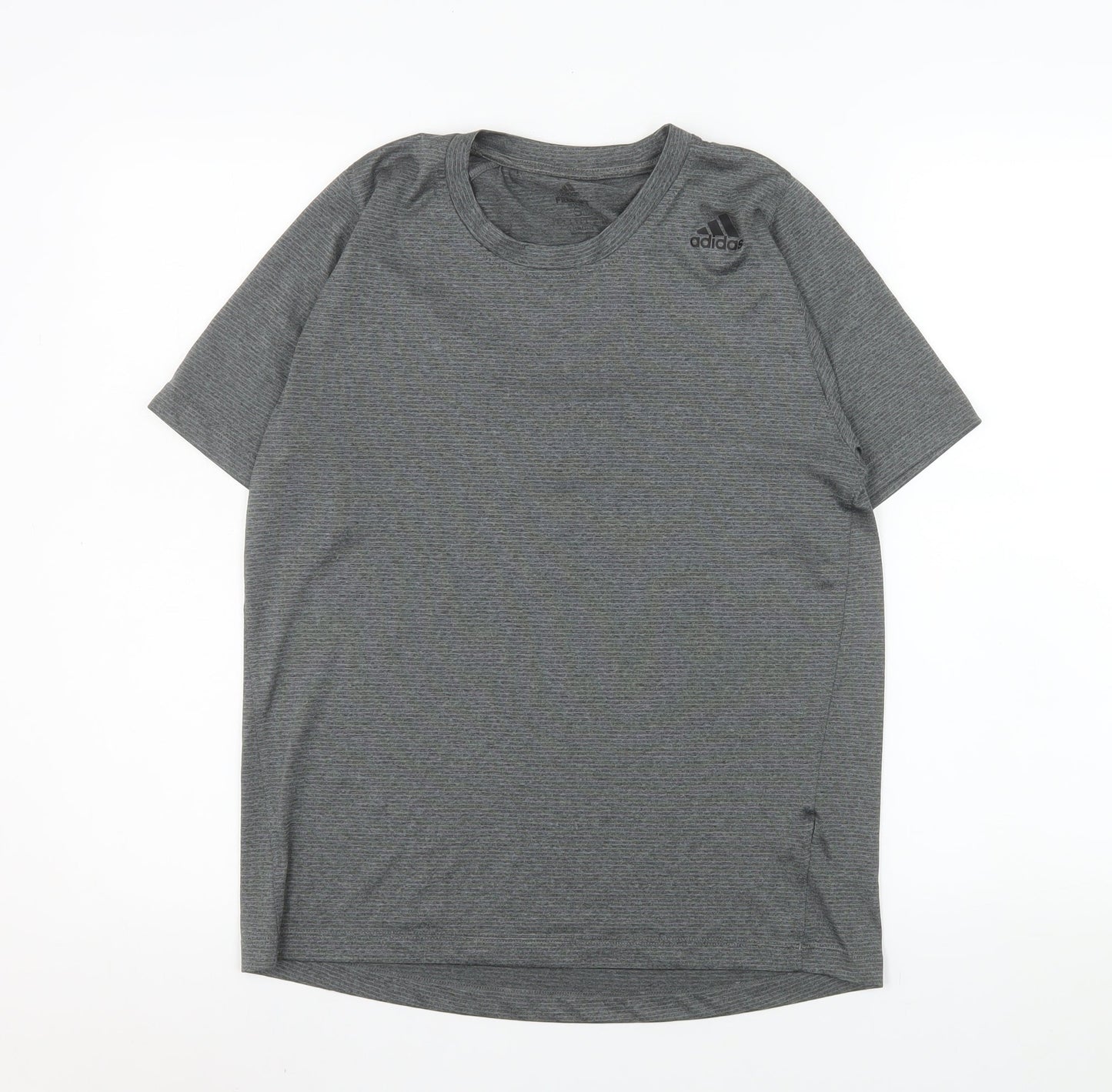 Adidas Mens Grey Small Training T-Shirt Climalite Athletic Fit