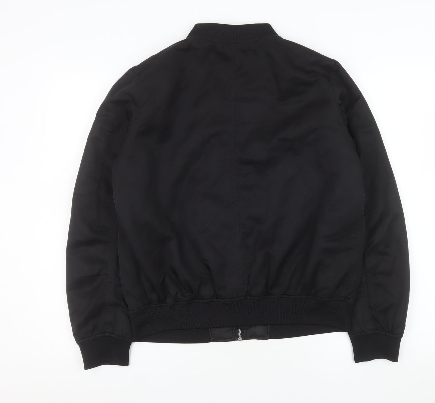 Forever 21 Men's Black Polyester Bomber Jacket Size M