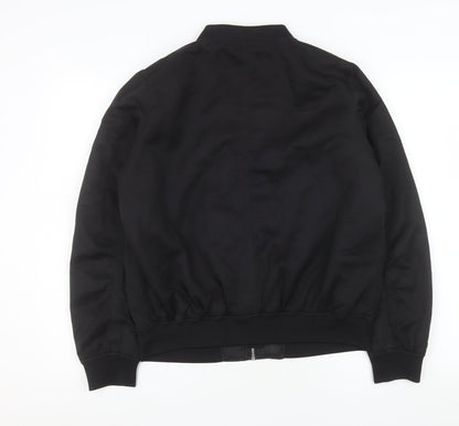 Forever 21 Men's Black Polyester Bomber Jacket Size M