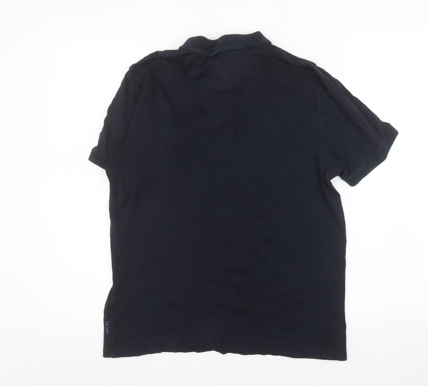Ted Baker Men's Blue Short Sleeve Cotton Polo Shirt Size S