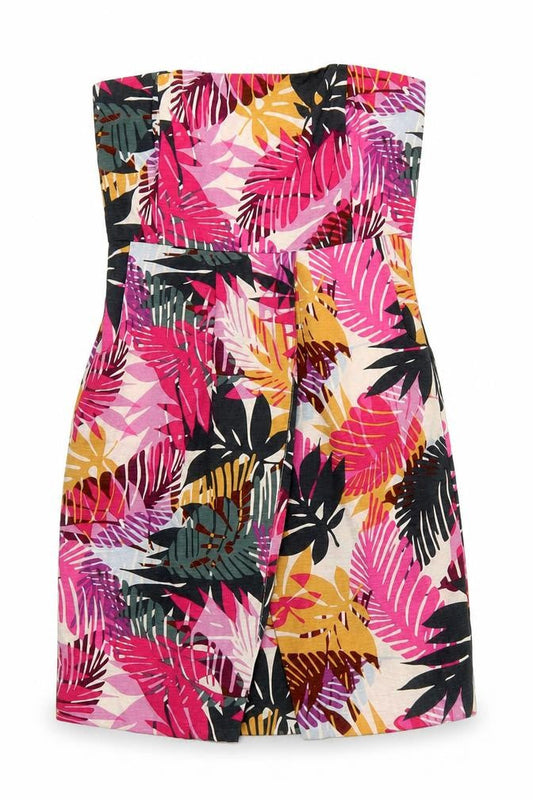 Banana Republic Women’s Multicoloured Silk Strapless Dress Size 10