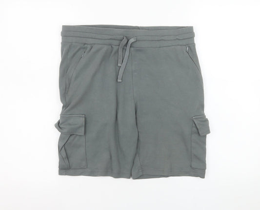 Bee Inspired Men's Grey Cotton Athletic Sweat Shorts Size L