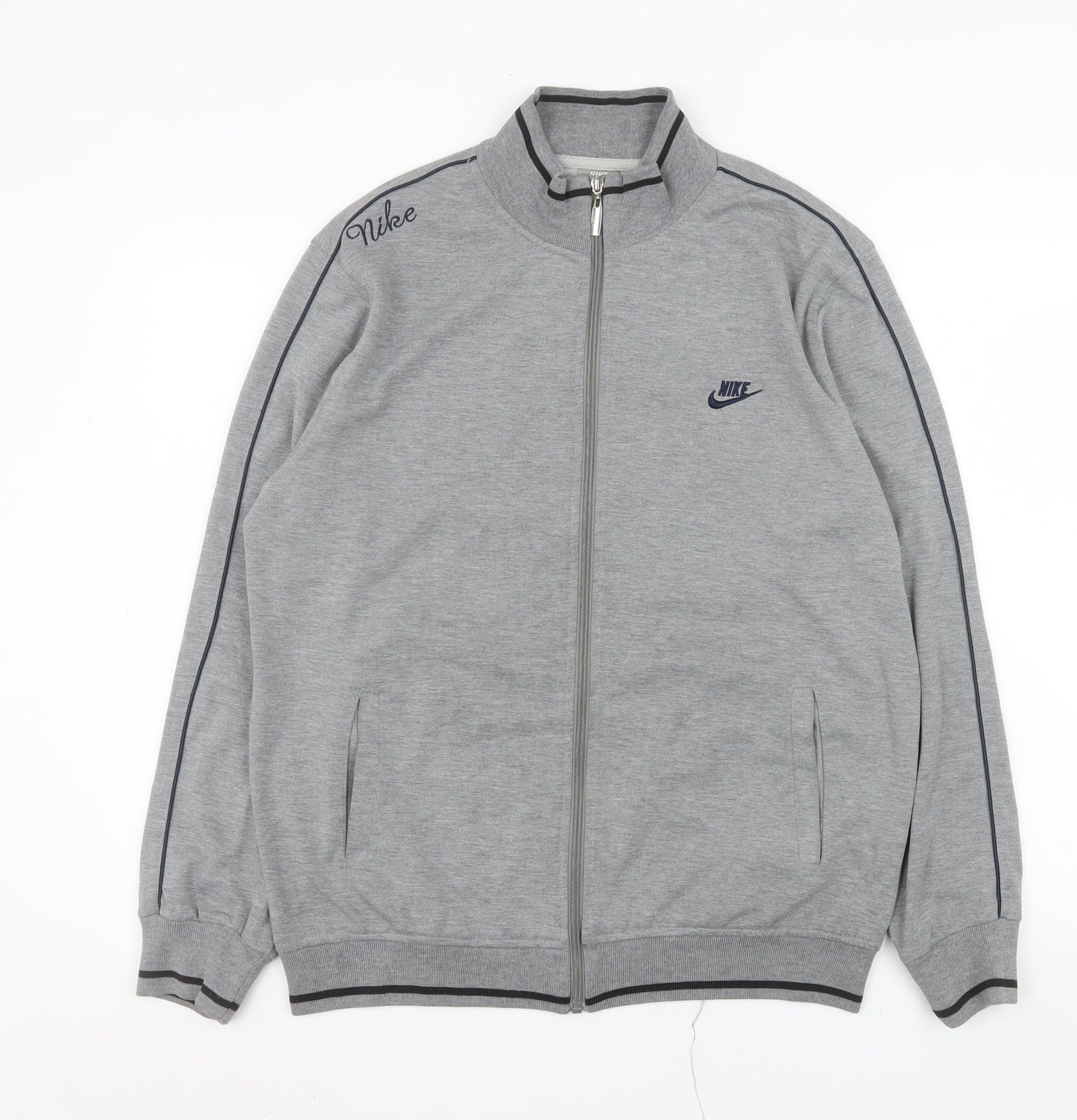 Nike Mens Grey 2XL Full Zip Sportswear Track Jacket