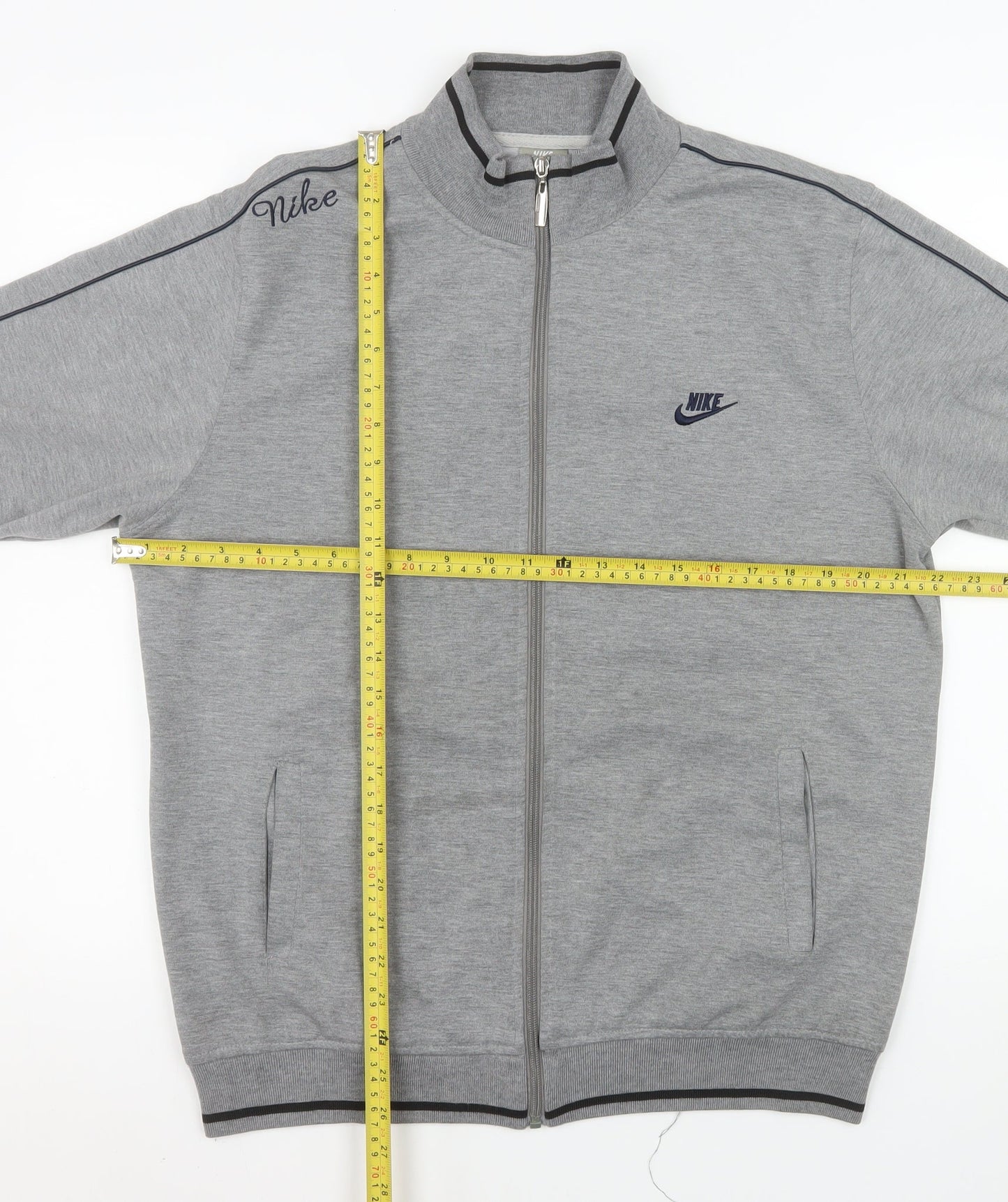 Nike Mens Grey 2XL Full Zip Sportswear Track Jacket