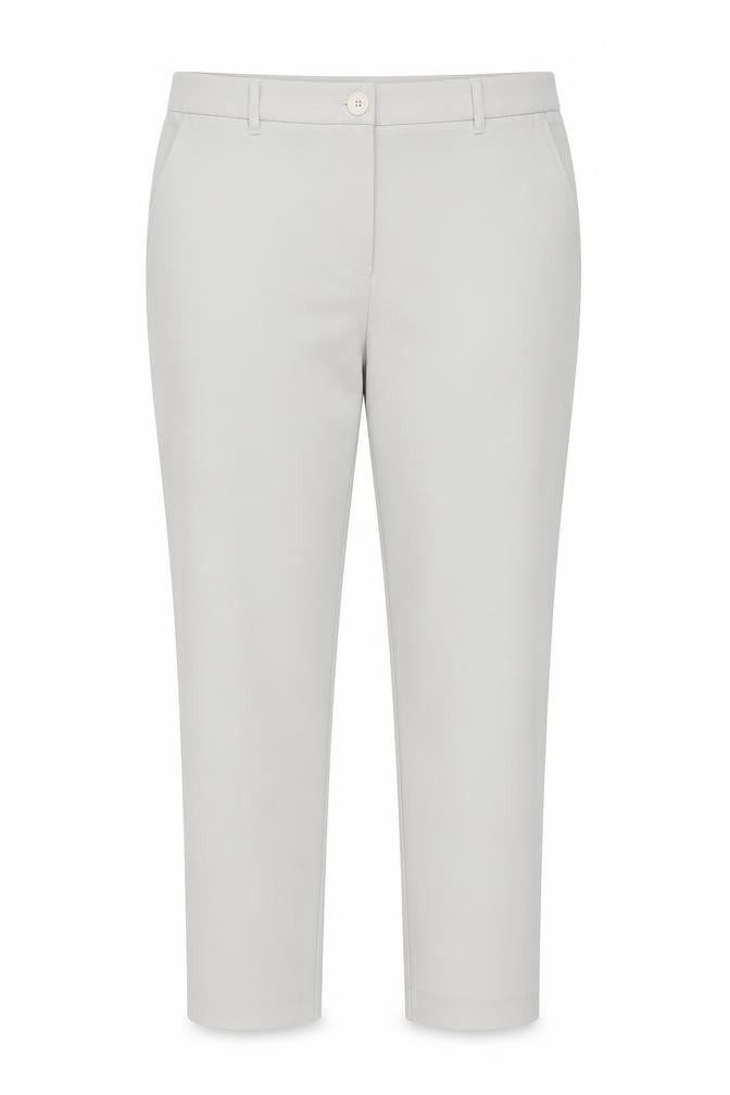 Gallery Women Ivory Chino Slim Trousers UK 14