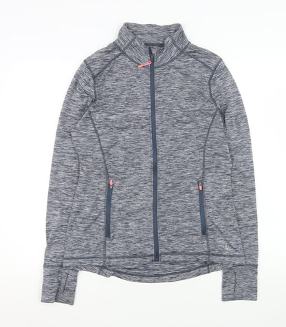 St Bernard Women's Grey Marl Full Zip Activewear Jacket Size 12