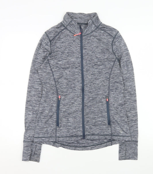 St. Bernard Women's Grey Marl Full Zip Activewear Jacket Size 12