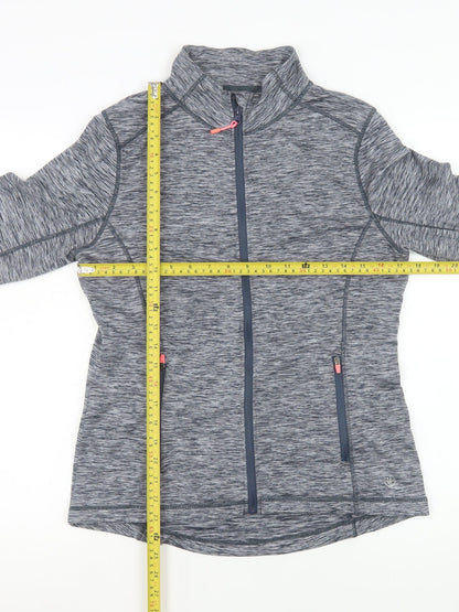 St Bernard Women's Grey Marl Full Zip Activewear Jacket Size 12