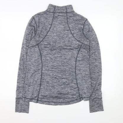 St Bernard Women's Grey Marl Full Zip Activewear Jacket Size 12