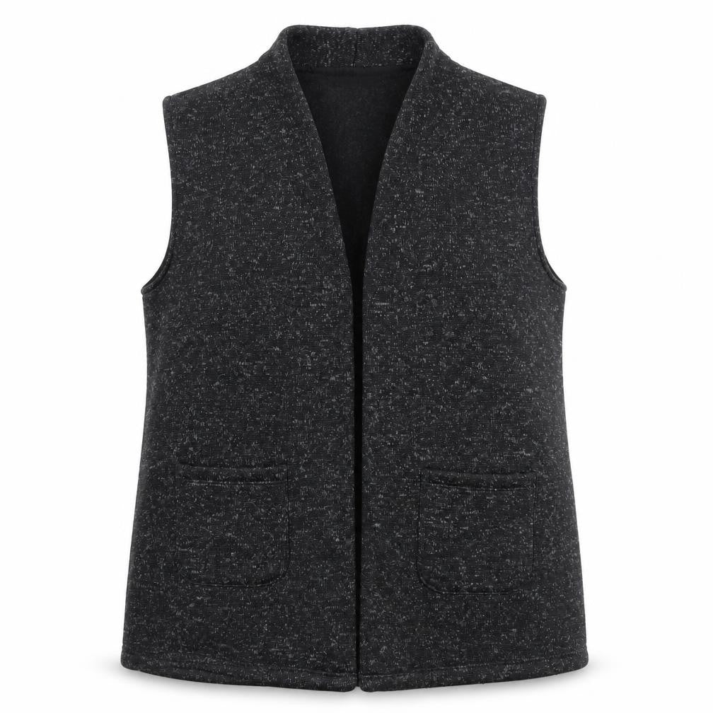 Tigi Womens Grey Sleeveless Knit Vest Size 14 Regular Fit